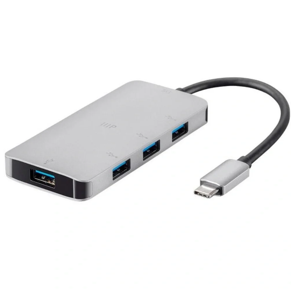 NWT Monoprice USB-C to HDMI USB 4K@30Hz, with USB-C 100W Power Delivery Adapter